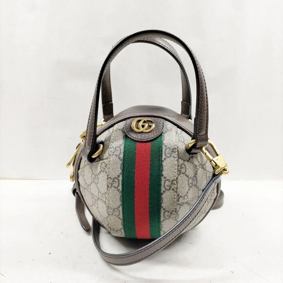 Gucci Hand Bag Sherry Line Brown PVC 849-082125 - Picture 1 of 13